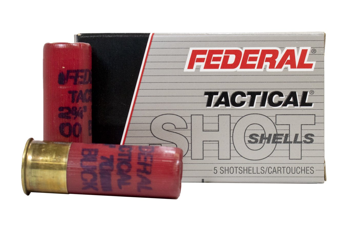 FEDERAL AMMUNITION 12 Gauge 2-3/4 in 9 Pellet 00 Buckshot Police Trade Ammo 5/Box